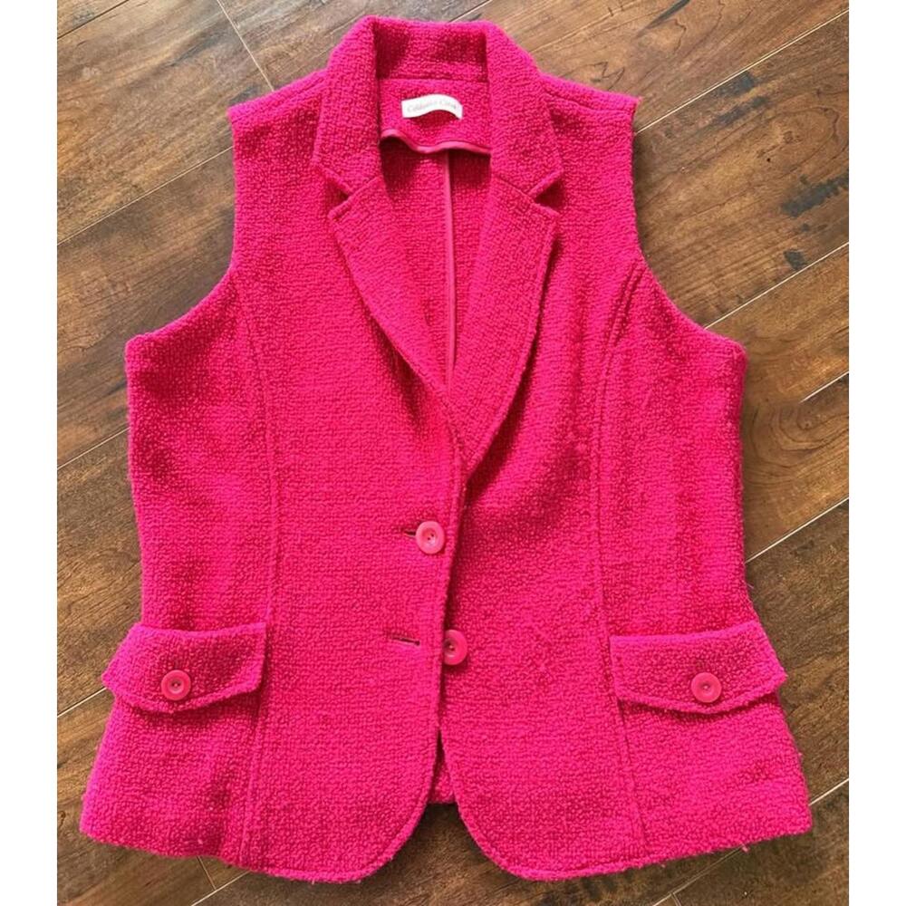 Coldwater Creek Wool Blend Vest – Raspberry Pink – Women’s Size Medium (10-12)
